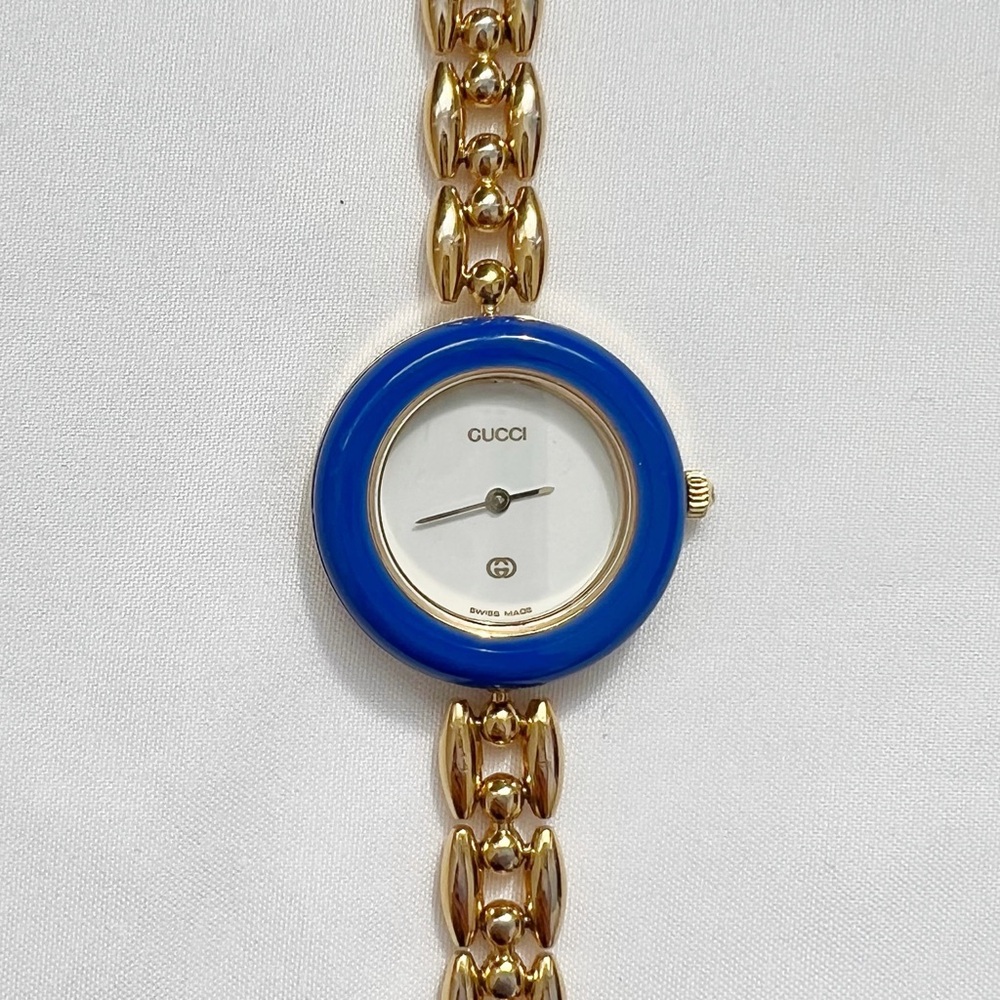 gucci vintage interchangeable royal blue BEZEL ONLY